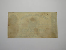 Load image into Gallery viewer, $.05 1863 Montgomery Alabama AL Obsolete Currency Bank Note Bill XF+ Condition