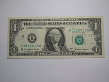 Load image into Gallery viewer, $1 1977 Radar Serial Number Federal Reserve Currency Bank Note Bill UNC 01199110
