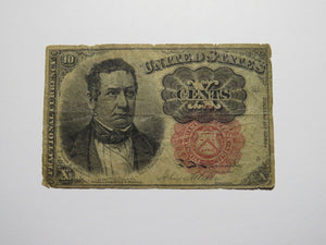 1874 $.10 Fifth Issue Fractional Currency Obsolete Bank Note Bill Very Good 5th