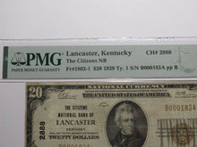 Load image into Gallery viewer, $20 1929 Lancaster Kentucky National Currency Bank Note Bill Ch. #2888 VF25 PMG