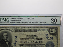 Load image into Gallery viewer, $20 1902 Strawn Illinois IL National Currency Bank Note Bill Ch. #7151 PMG VF20