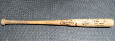 Brett Carroll Florida Marlins Game Used Signed Louisville Slugger Baseball Bat
