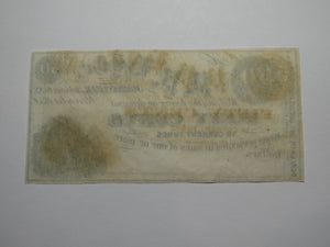 $.50 1852 Jordanville New York Obsolete Currency Bank Note Bill P.P. Hyde UNC+++