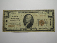 Load image into Gallery viewer, $10 1929 Portland Maine ME National Currency Bank Note Bill Charter #4128 FINE