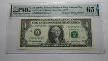 Load image into Gallery viewer, $1 2003A Repeater Serial Number Federal Reserve Currency Bank Note Bill UNC65EPQ