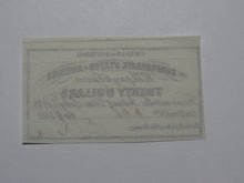 Load image into Gallery viewer, $20 1861 Confederate Bond Coupon Certificate Currency Bank Note Bill UNC