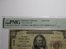 Load image into Gallery viewer, $50 1929 Streator Illinois IL National Currency Bank Note Bill Ch. #2176 F12 PMG
