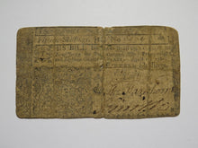 Load image into Gallery viewer, 1760 Fifteen Shillings New Jersey NJ Colonial Currency Bank Note Bill 15s RARE!