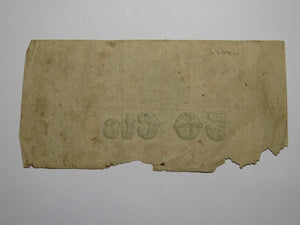$.50 1863 Montgomery Alabama AL Obsolete Currency Bank Note Bill State of AL