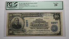 Load image into Gallery viewer, $10 1902 Red Bank New Jersey NJ National Currency Bank Note Bill #2257 VF20 PCGS