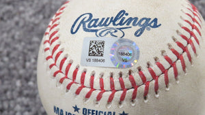2021 Adam Plutko Baltimore Orioles Strikeout Game Used Baseball! Extra Innings