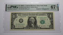 Load image into Gallery viewer, $1 2003 Repeater Serial Number Federal Reserve Currency Bank Note Bill PMG UNC67