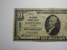 Load image into Gallery viewer, $10 1929 Remington Indiana IN National Currency Bank Note Bill Ch. #11355 FINE