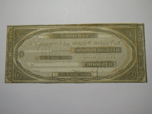 $1 18__ Windsor Vermont VT Obsolete Currency Bank Note Bill Remainder UNC+++