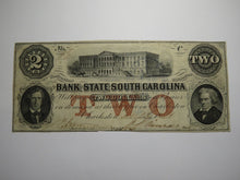 Load image into Gallery viewer, $2 1861 Charleston South Carolina SC Obsolete Currency Bank Note Bill Bank of SC