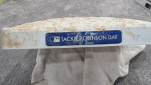 Load image into Gallery viewer, 2021 New York Yankees Vs Rays Game Used Jackie Robinson Day First Base Baseball 