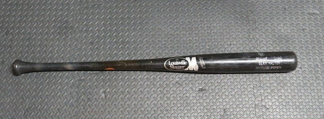 Sean Halton Milwaukee Brewers Game Used Louisville Slugger M9 Baseball Bat
