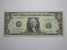 Load image into Gallery viewer, $1 1977 Radar Serial Number Federal Reserve Currency Bank Note Bill UNC 01188110