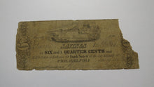 Load image into Gallery viewer, $.06 1837 Philadelphia Pennsylvania PA Obsolete Currency Bank Note Fractional