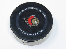 Load image into Gallery viewer, 2021 Connor Brown Ottawa Senators Game Used Goal Scored Puck -Nick Paul Assist