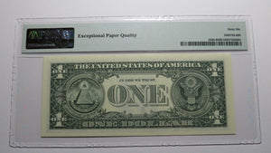 $1 2003 Radar Serial Number Federal Reserve Currency Bank Note Bill PMG UNC66EPQ