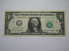 Load image into Gallery viewer, $1 2021 Radar Serial Number Federal Reserve Currency Bank Note Bill UNC 03722730