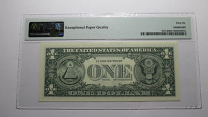 $1 1995 Radar Serial Number Federal Reserve Currency Bank Note Bill PMG UNC66EPQ