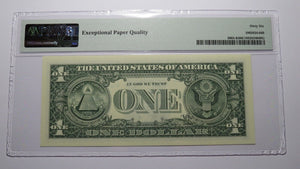 $1 2017 Repeater Serial Number Federal Reserve Currency Bank Note Bill PMG UNC66