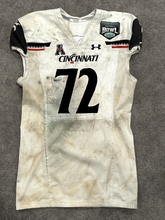 Load image into Gallery viewer, 2022 James Tunstall Cincinnati Bearcats Fenway Bowl Game Used Worn NCAA Jersey
