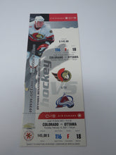 Load image into Gallery viewer, February 15, 2001 Ottawa Senators Colorado Avalanche NHL Full Hockey Ticket Mint