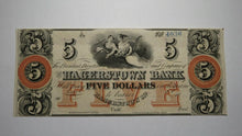 Load image into Gallery viewer, $5 18__ Hagerstown Maryland MD Obsolete Currency Bank Note Bill! Hagerstown Bank
