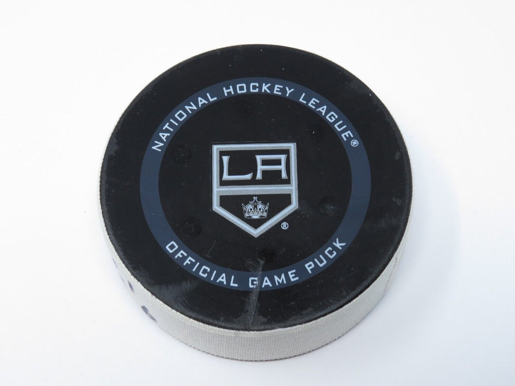 2022 Los Angeles Kings Edmonton Oilers Game 6 Playoff Game Used Puck -McDavid 3