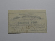 Load image into Gallery viewer, $4 1861 Confederate Bond Coupon Certificate Currency Bank Note Bill UNC