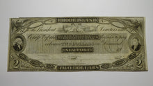 Load image into Gallery viewer, $2 18__ Newport Rhode Island RI Obsolete Currency Bank Note Remainder Bill AU+++