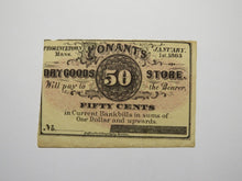 Load image into Gallery viewer, $.50 1863 Provincetown Massachusetts Obsolete Currency Bank Note Bill Conant&#39;s