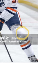Load image into Gallery viewer, 2020-2021 Connor McDavid Edmonton Oilers NHL Game Worn Hockey Socks! 2 Points