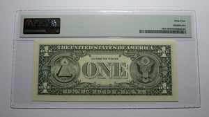 $1 1988A Radar Serial Number Federal Reserve Currency Bank Note Bill PMG UNC64