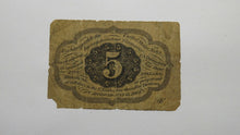 Load image into Gallery viewer, 1863 $.05 First Issue Fractional Currency Obsolete Postage Bank Note 1st Issue!