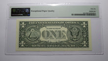 Load image into Gallery viewer, $1 1988 Radar Serial Number Federal Reserve Currency Bank Note Bill PMG UNC66EPQ