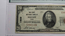 Load image into Gallery viewer, $20 1929 Shelby Ohio OH National Currency Bank Note Bill Ch. #1929 VF30 PMG
