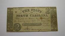 Load image into Gallery viewer, $2 1861 Raleigh North Carolina Obsolete Currency Bank Note Bill State of NC