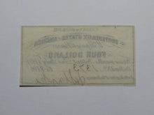 Load image into Gallery viewer, $4 1861 Confederate Bond Coupon Certificate Currency Bank Note Bill UNC
