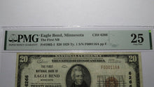 Load image into Gallery viewer, $20 1929 Eagle Bend Minnesota MN National Currency Bank Note Bill #6266 VF25 PMG