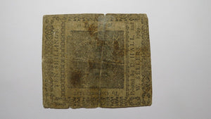 1769 Ten Shillings Pennsylvania PA Colonial Currency Bank Note Bill 10s RARE