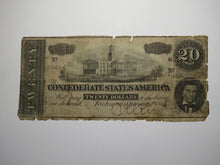 Load image into Gallery viewer, $20 1864 Richmond Virginia VA Confederate Currency Bank Note Bill RARE T67
