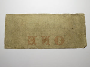 $1 1858 Savannah Georgia GA Obsolete Currency Bank Note Bill! Bank of Commerce