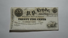 Load image into Gallery viewer, $.25 1852 Jordanville New York NY Obsolete Currency Bank Note Bill P.P. Hyde CU+