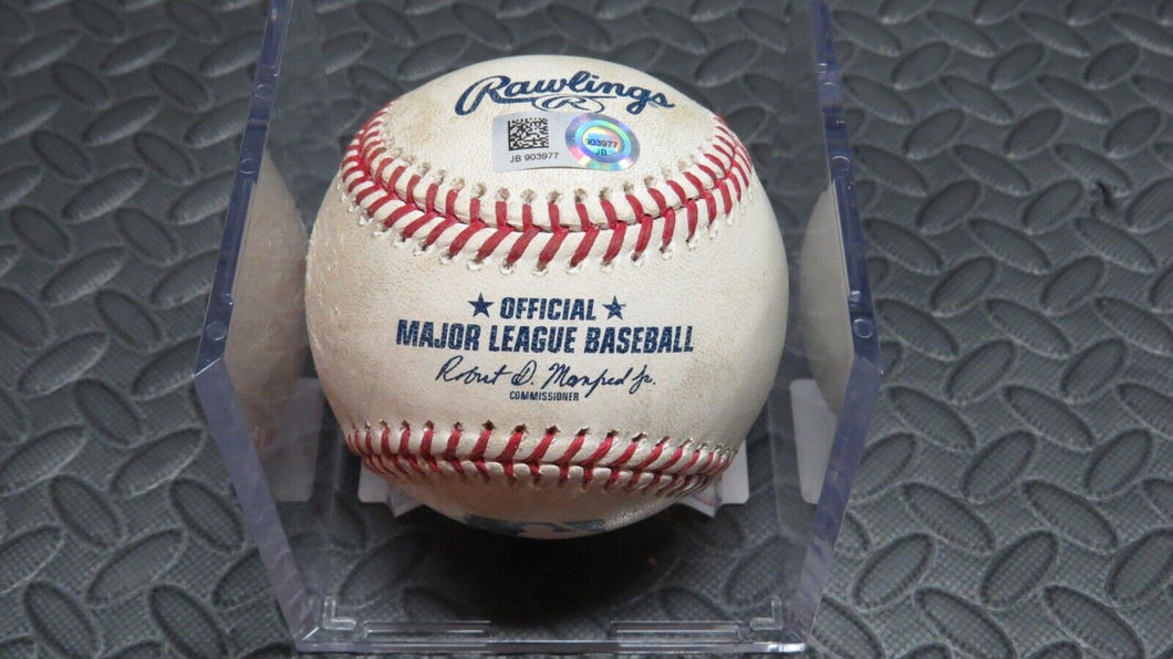 2018 Ivan Nova Pittsburgh Pirates Strikeout Game Used MLB Baseball! Severino K