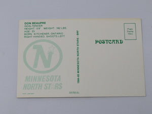 Don Beaupre Minnesota North Stars Signed Autographed Original NHL 5X3 Photo