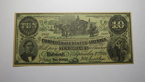 1861 Confederate Currency Facsimile Political Advertising Note For Jacob Fessler